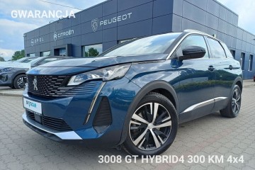 #146# 3008 HYbrid4 GT 1.6  300 KM  4x4/ I wł. / GWARANCJA