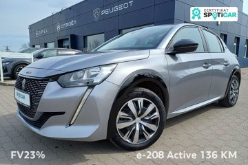 #94# e-208 50kWh ACTIVE 136 KM / Serwis w ASO / Gwarancja / FV23%